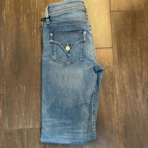 Hudson Jeans- Collin Midrise skinny with flap style pockets.